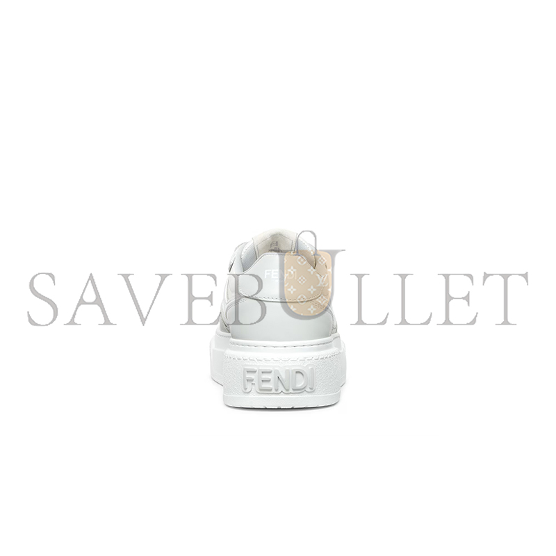 FENDI MATCH GREY LEATHER PLATFORM LOW-TOPS 8E8571AOMNF1PYS